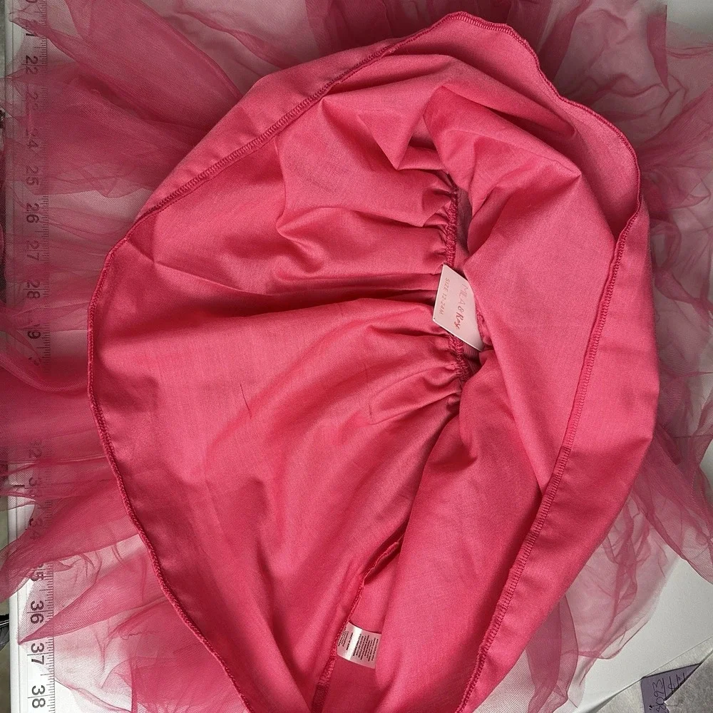 Pink Tutu Dress‎ Baby Girl Hot Pink Tulle Birthday Cake Smash Princess Photo